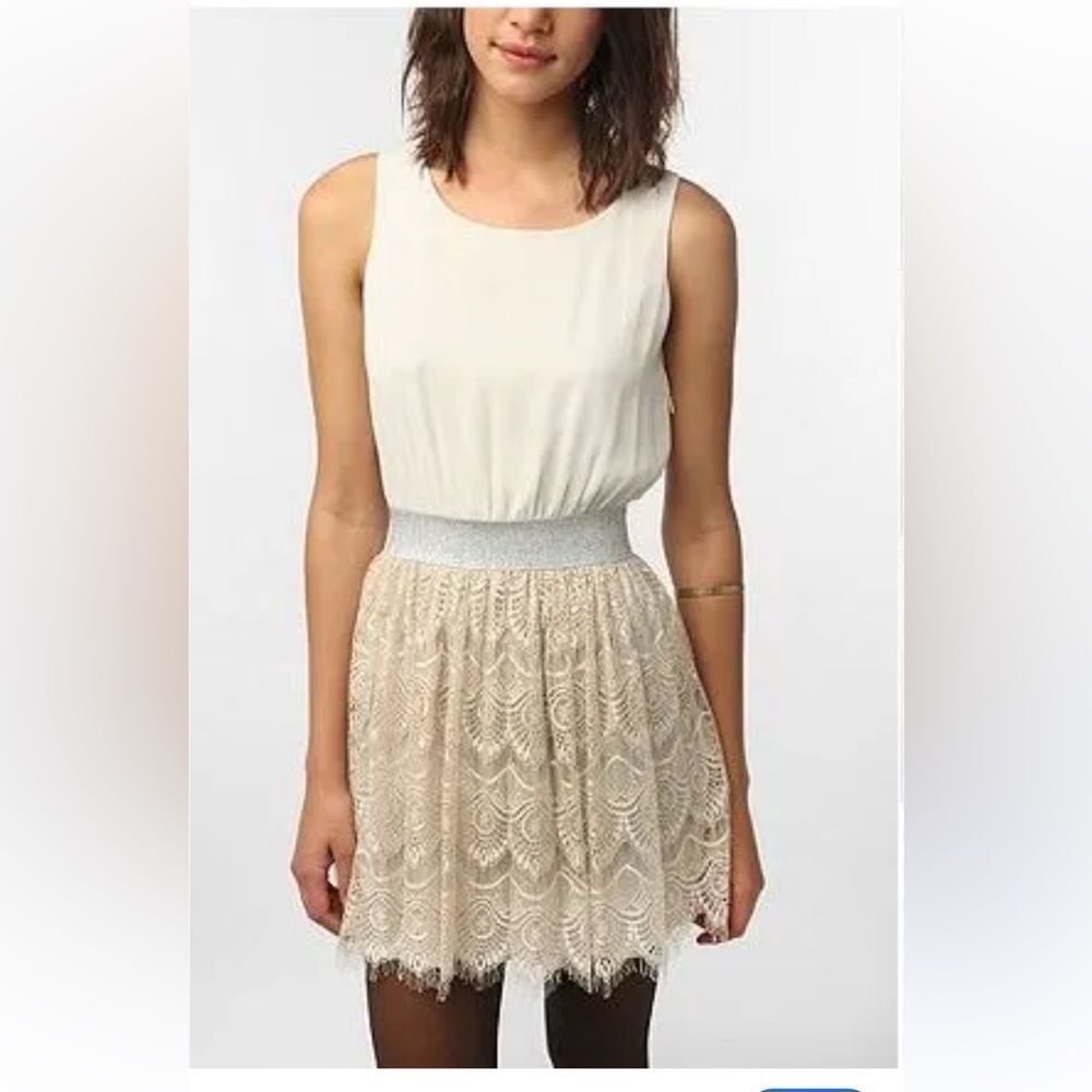 Anthropologie Pins and Needles lace skirt from Urban outfitters.